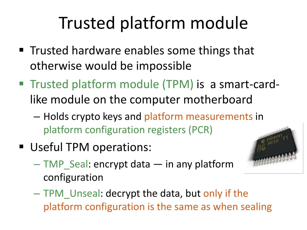 trusted platform module