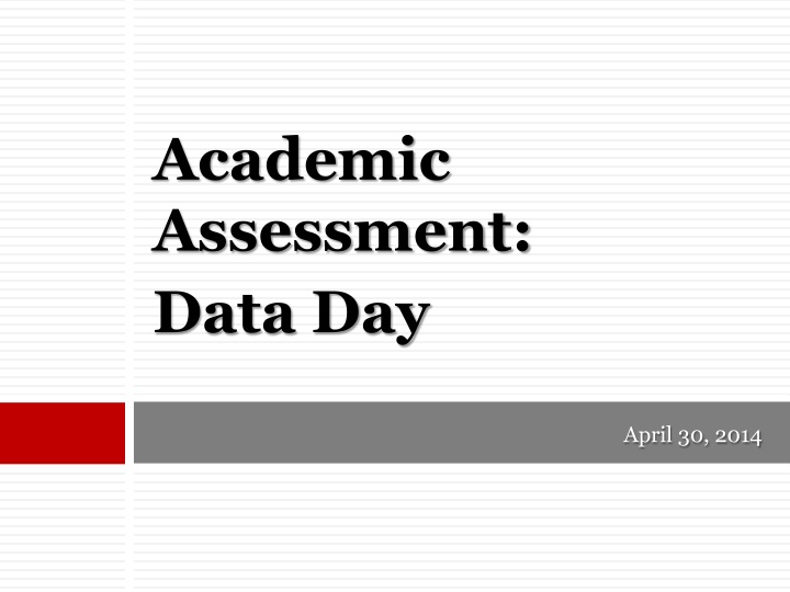 academic assessment data day