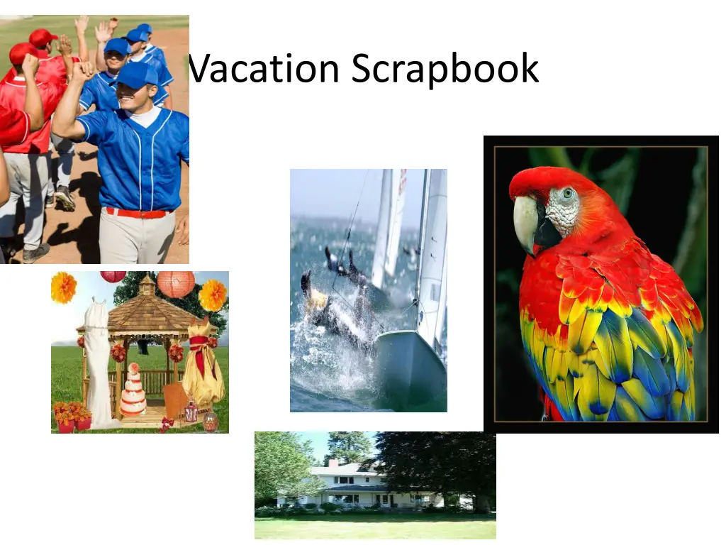 vacation scrapbook