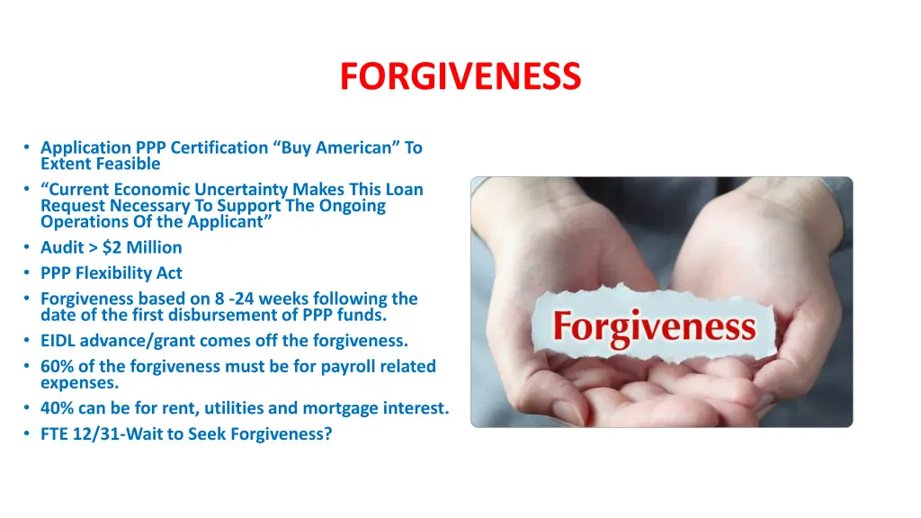 forgiveness