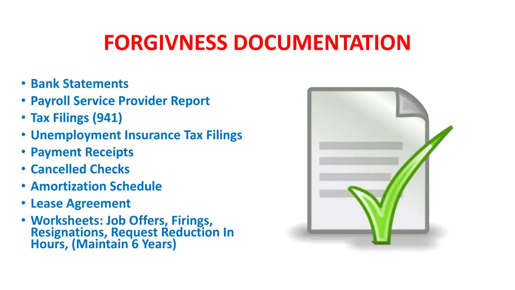 forgivness documentation