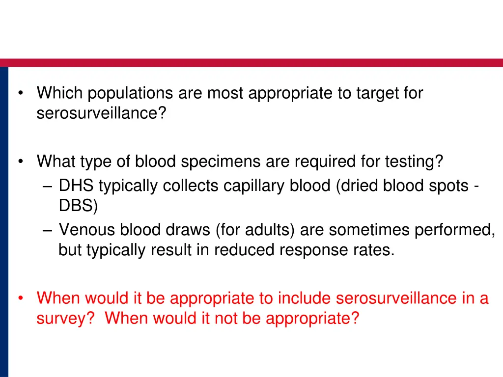 which populations are most appropriate to target