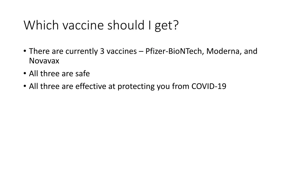 which vaccine should i get