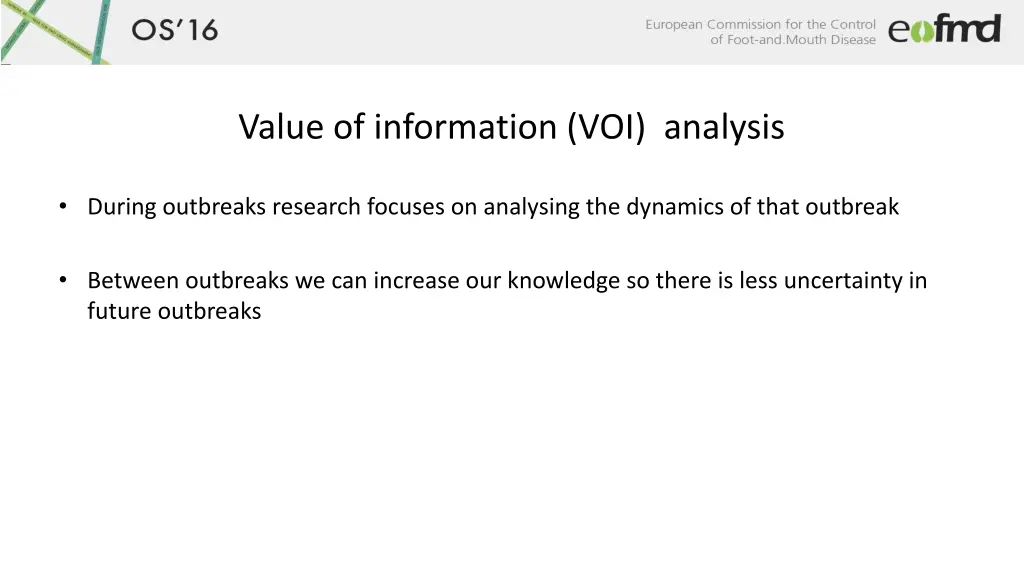 value of information voi analysis 1