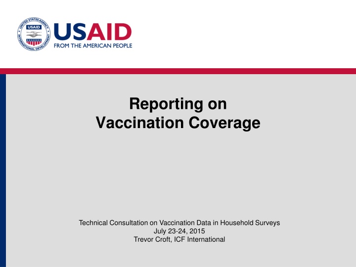 reporting on vaccination coverage