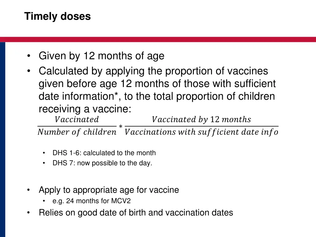 timely doses