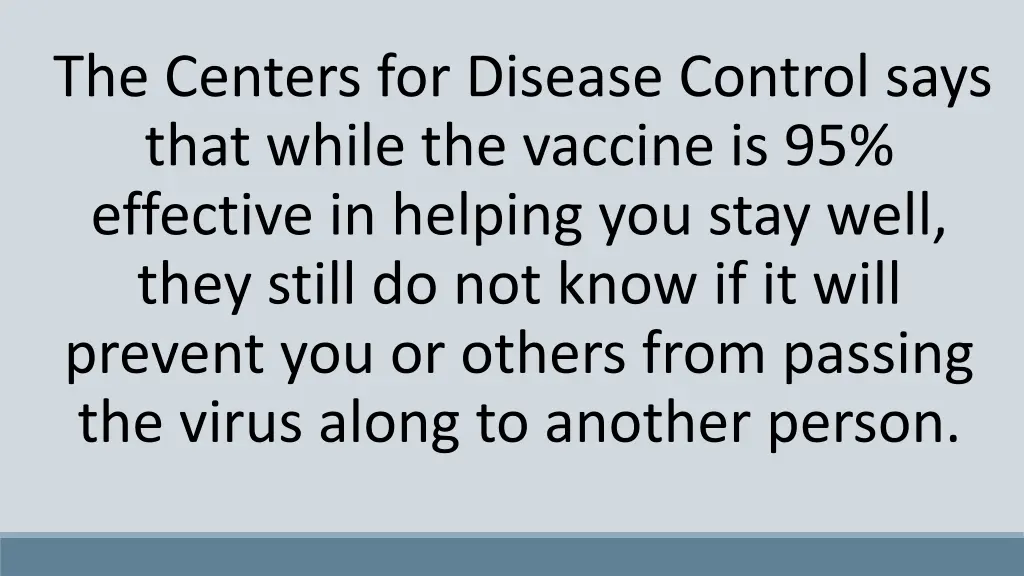 the centers for disease control says that while