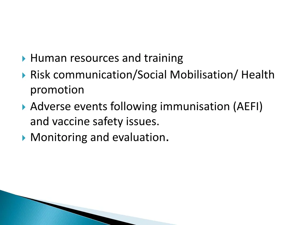 human resources and training risk communication