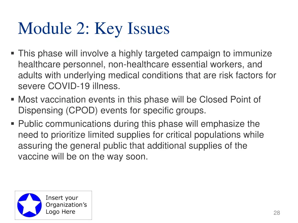 module 2 key issues