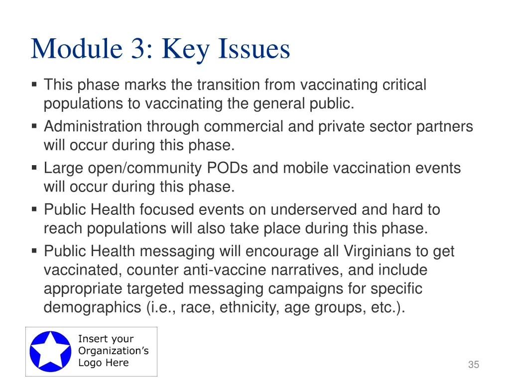 module 3 key issues