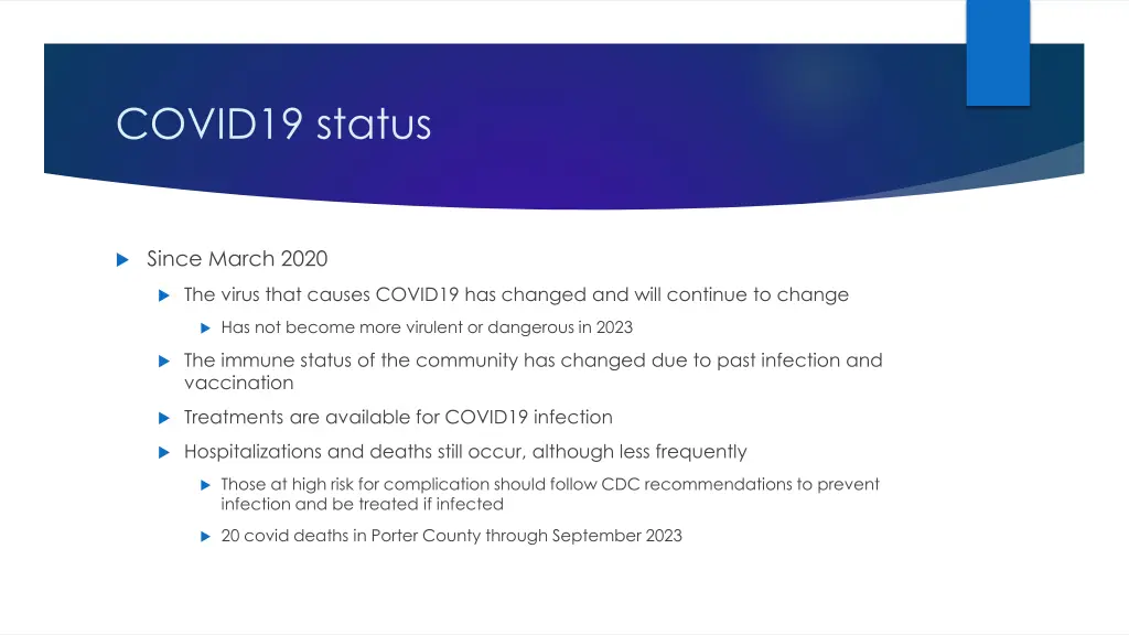 covid19 status