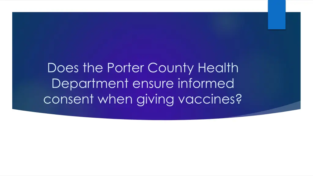 does the porter county health department ensure