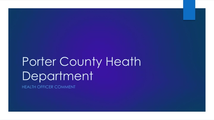 porter county heath department health officer