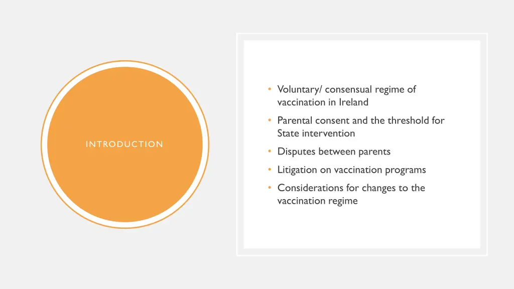 voluntary consensual regime of vaccination