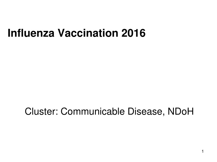 influenza vaccination 2016