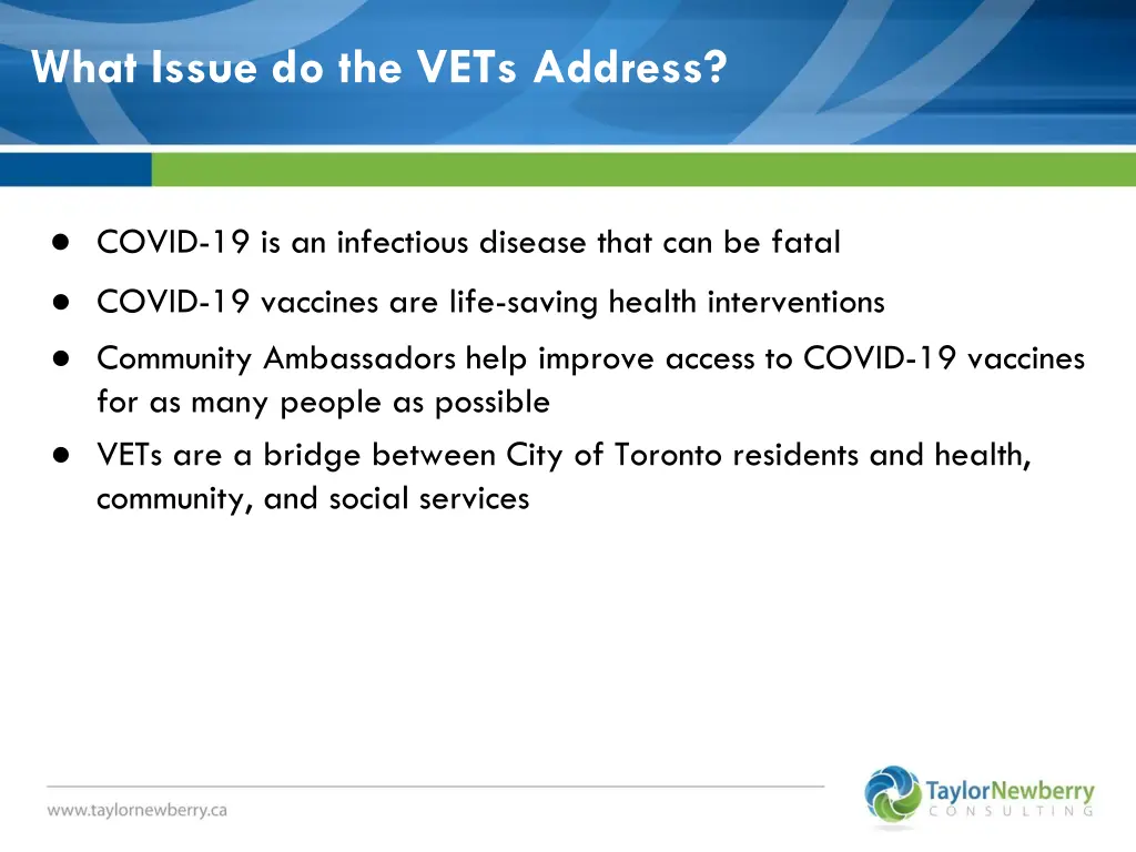 what issue do the vets address