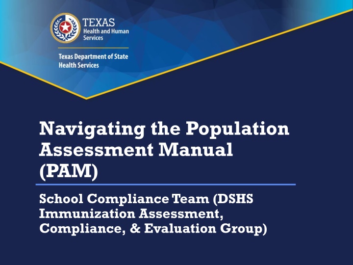 navigating the population assessment manual pam