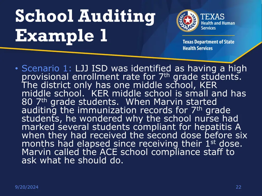 school auditing example 1