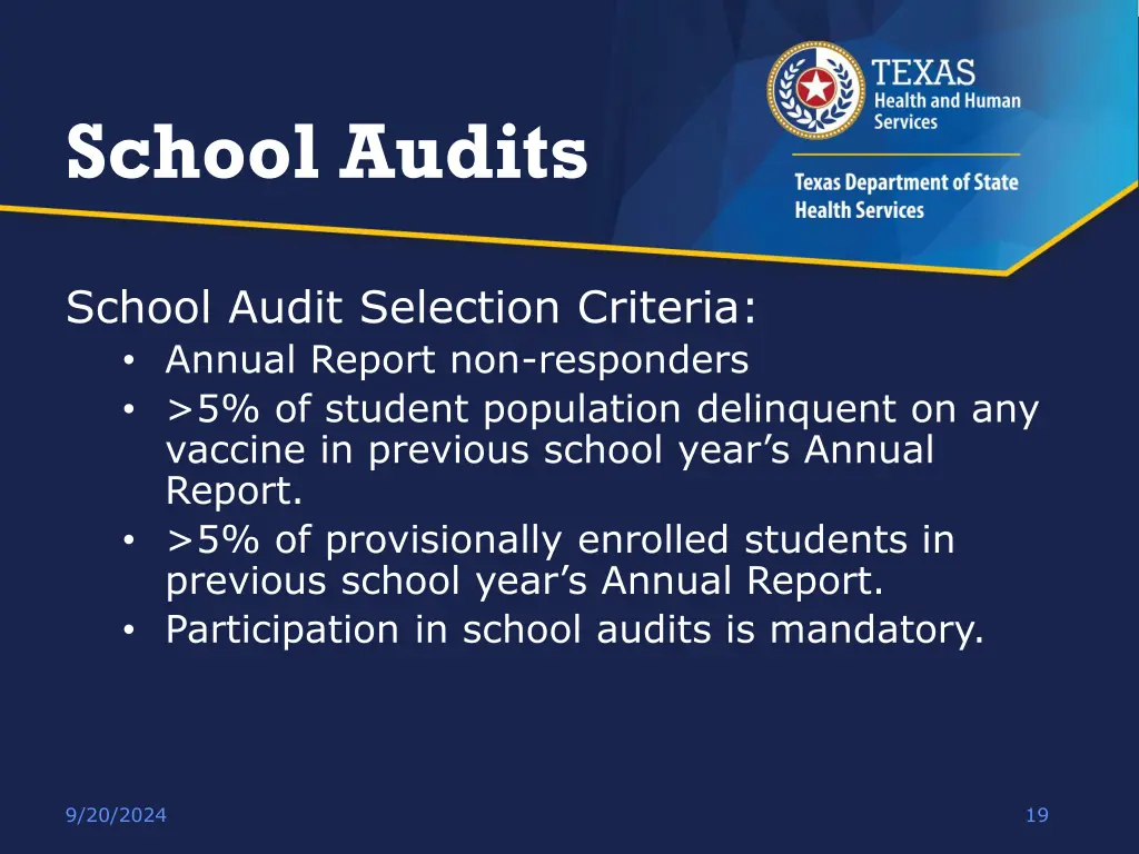 school audits