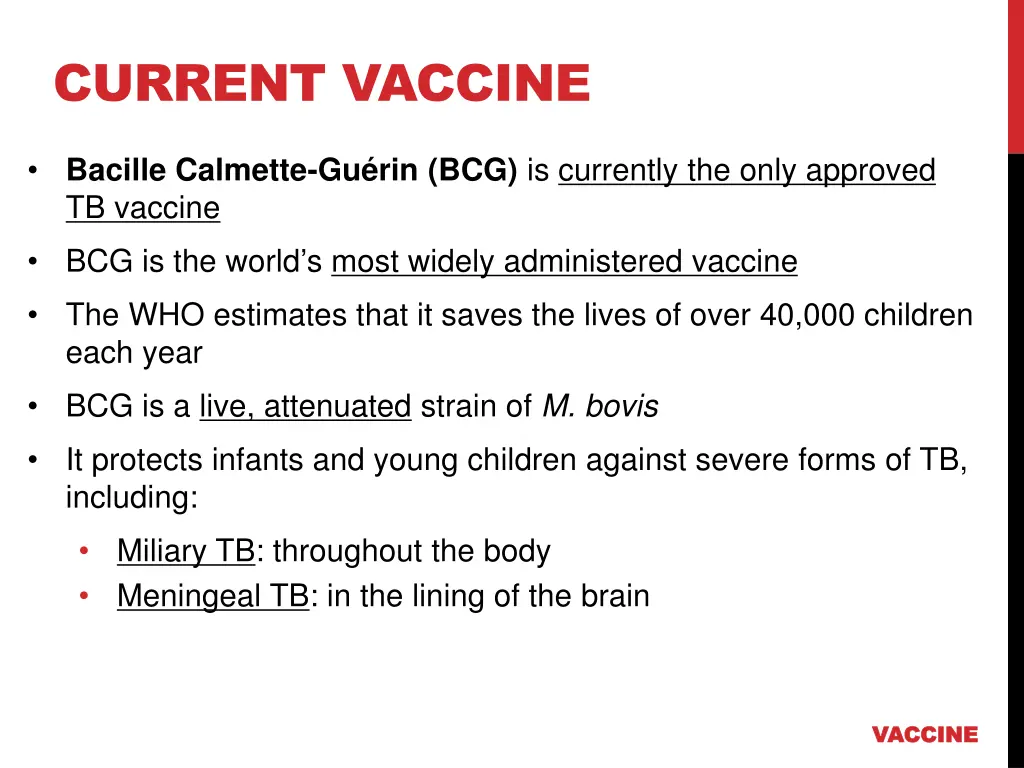 current vaccine