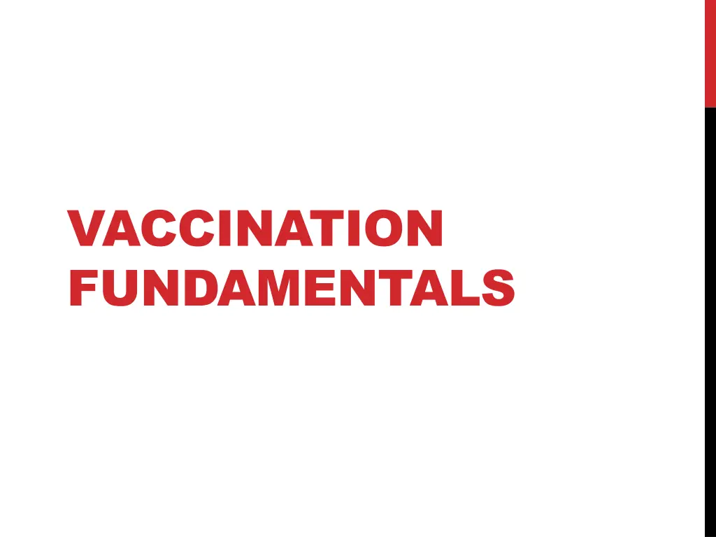 vaccination fundamentals