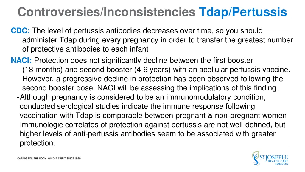 controversies inconsistencies tdap pertussis 1