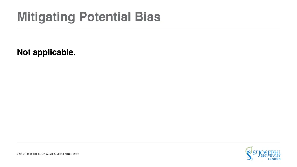 mitigating potential bias