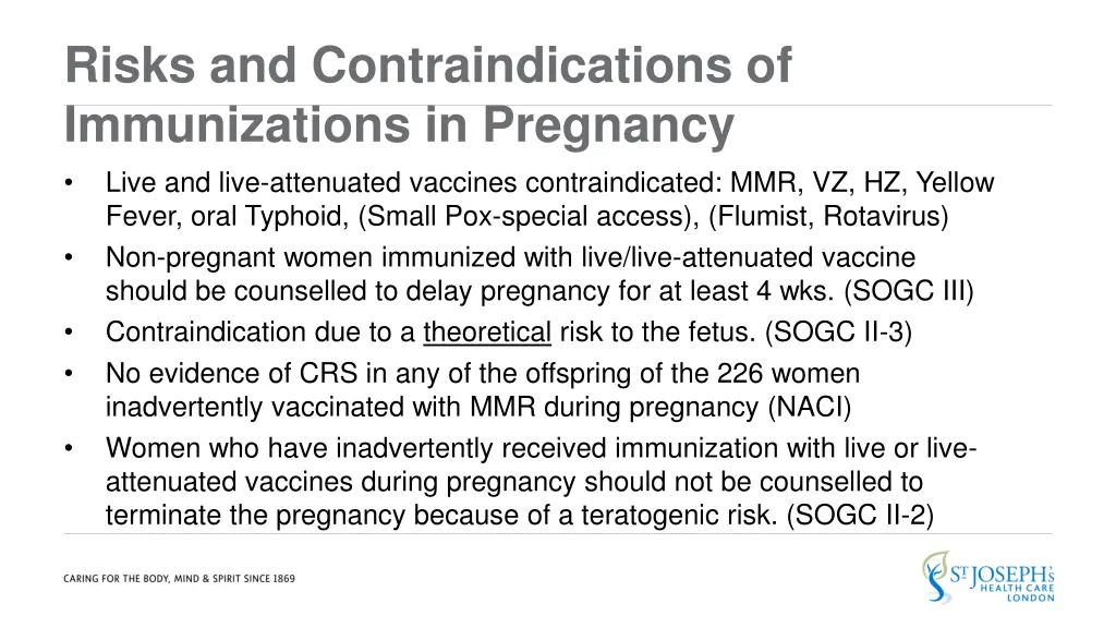 risks and contraindications of immunizations