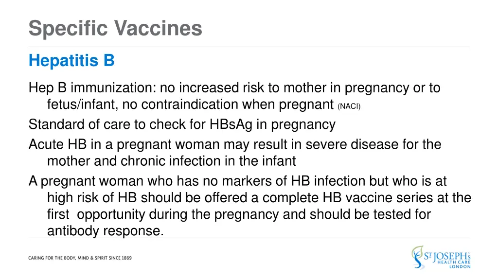 specific vaccines 1