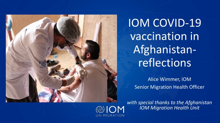 iom covid 19 vaccination in afghanistan