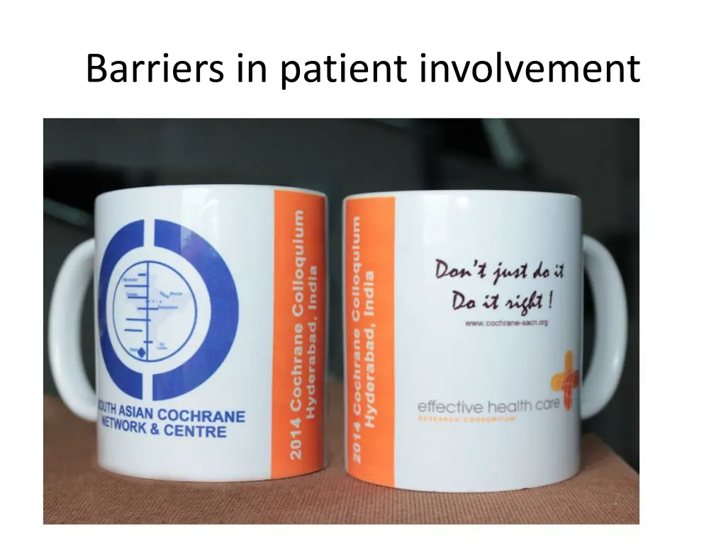 barriers in patient involvement