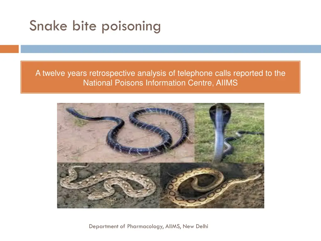 snake bite poisoning