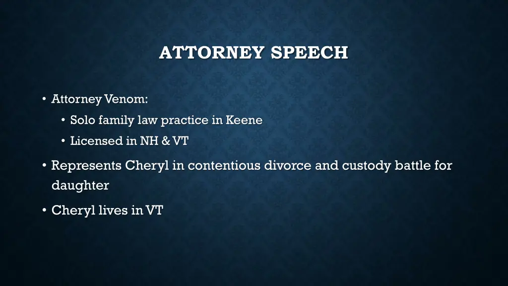 attorney speech 1