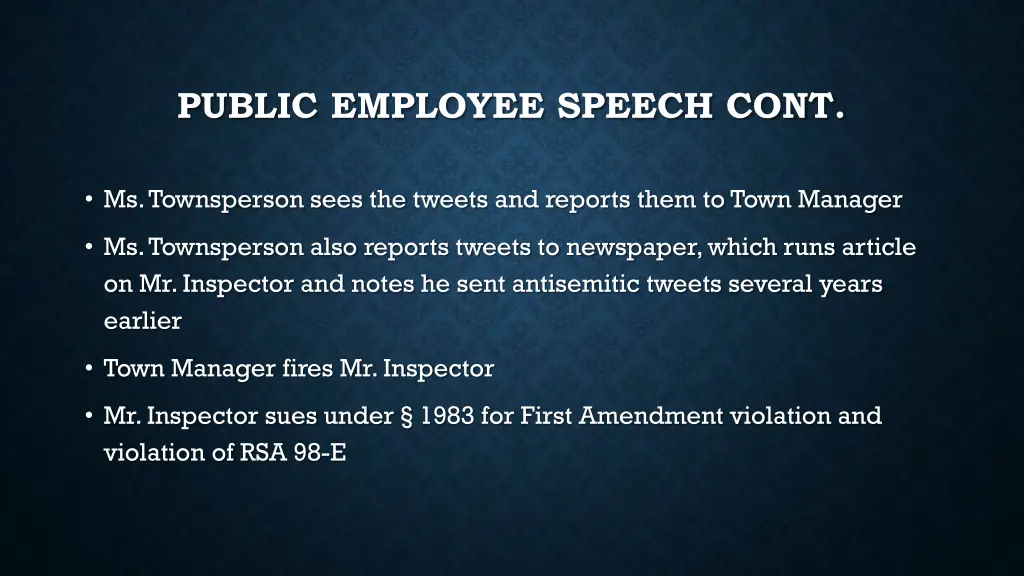 public employee speech cont 1