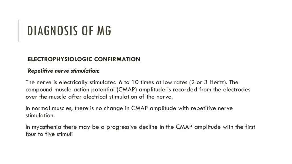 diagnosis of mg 2