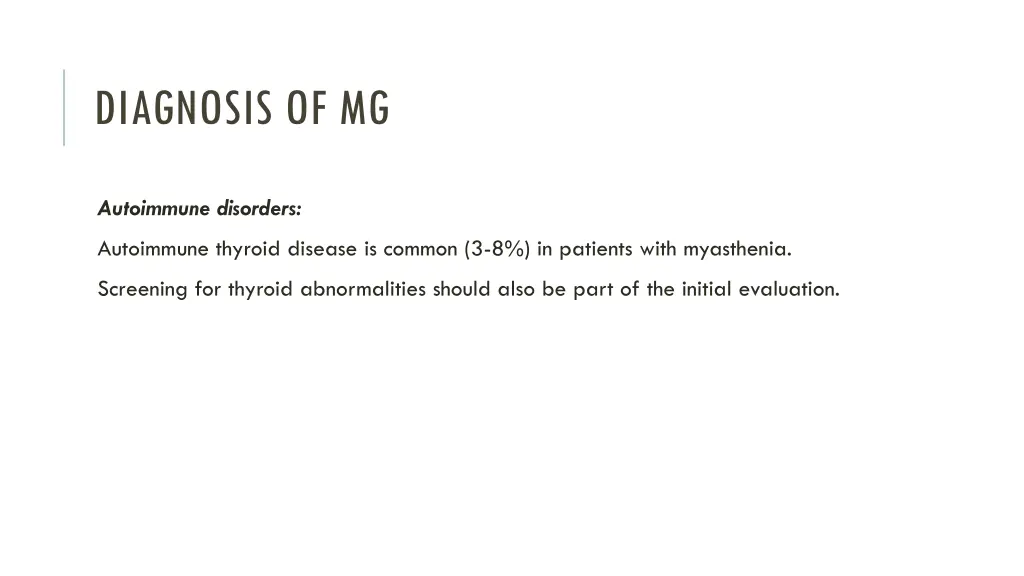 diagnosis of mg 5