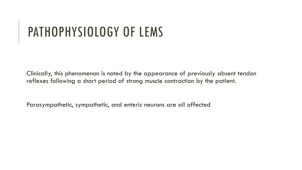 pathophysiology of lems 1