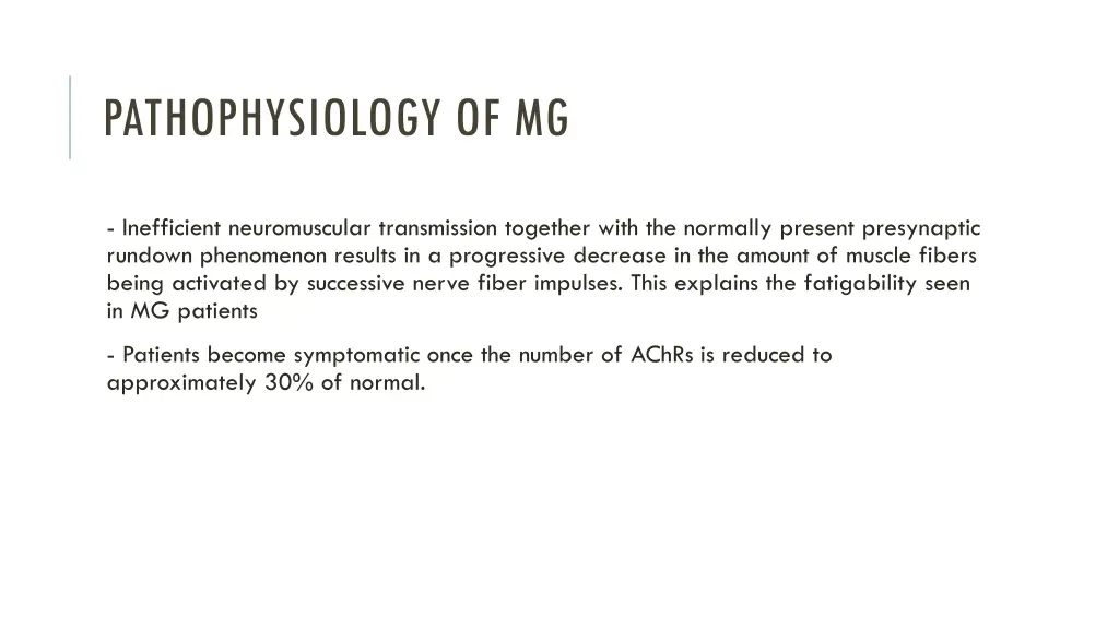 pathophysiology of mg 1