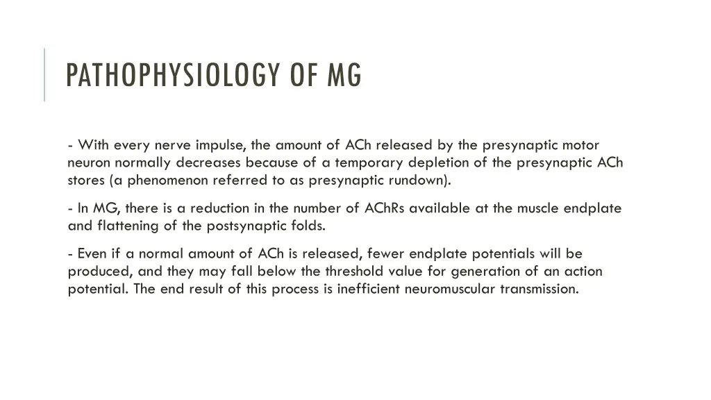 pathophysiology of mg