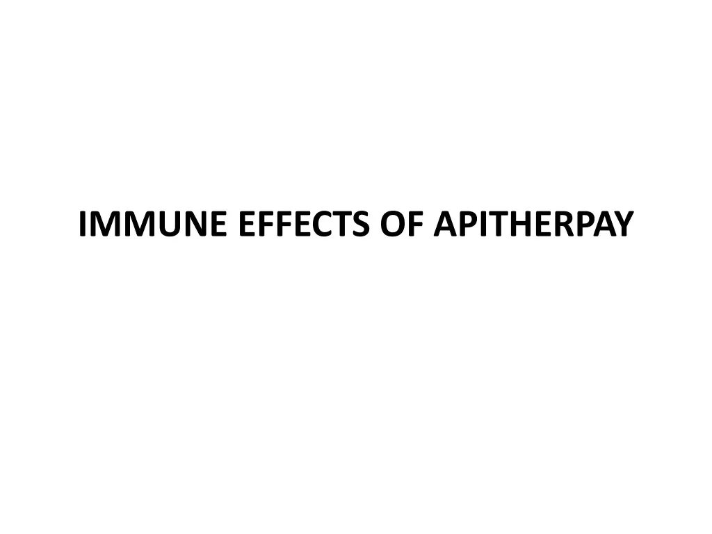 immune effects of apitherpay