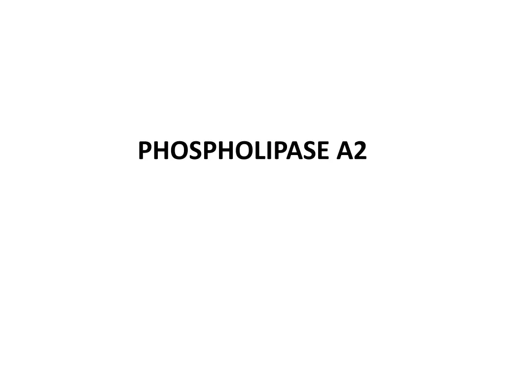 phospholipase a2