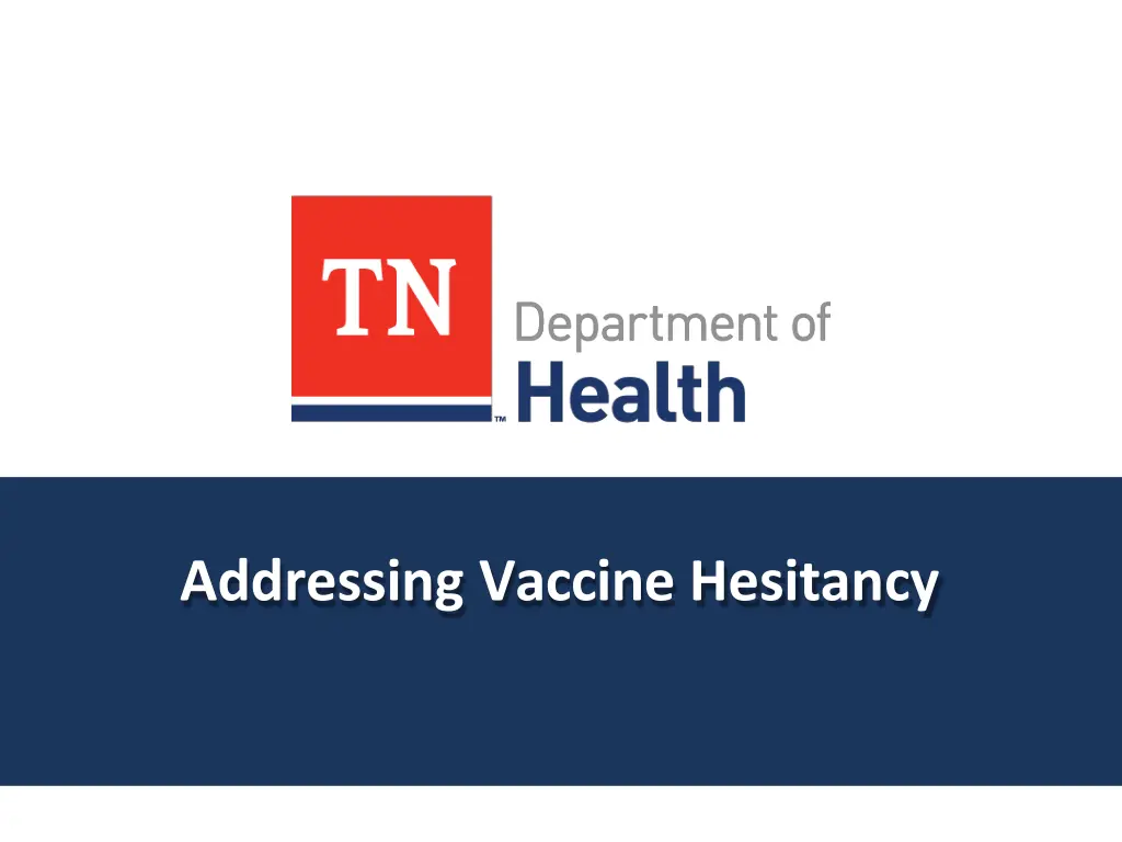 addressing vaccine hesitancy