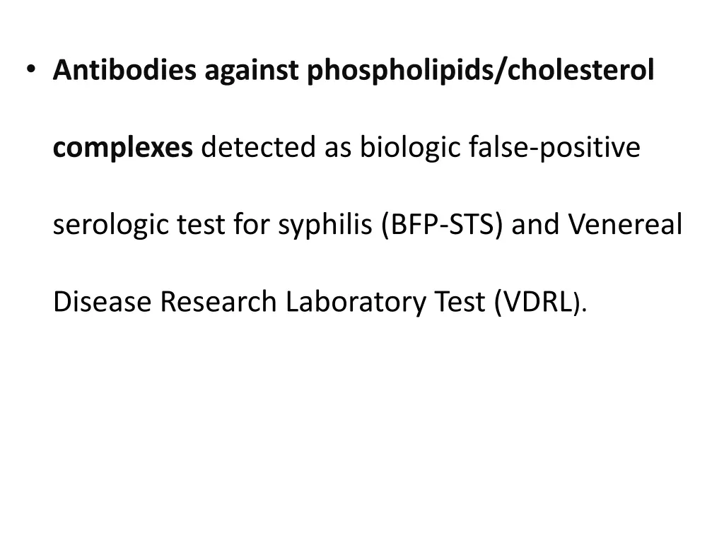 antibodies against phospholipids cholesterol