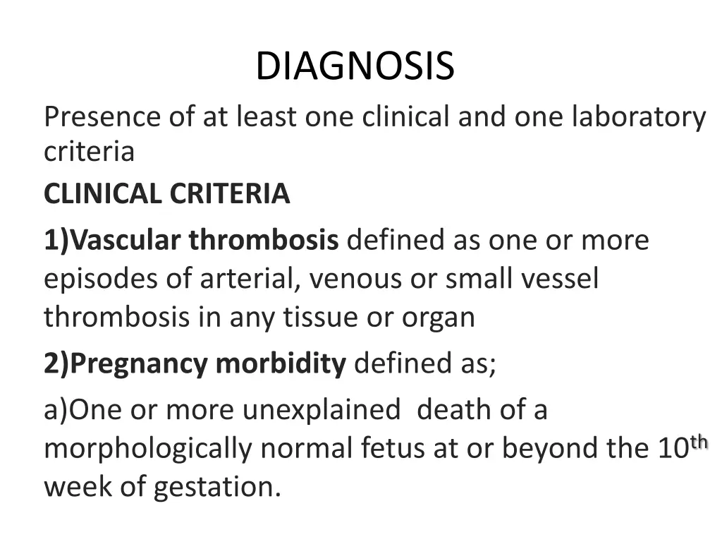 diagnosis