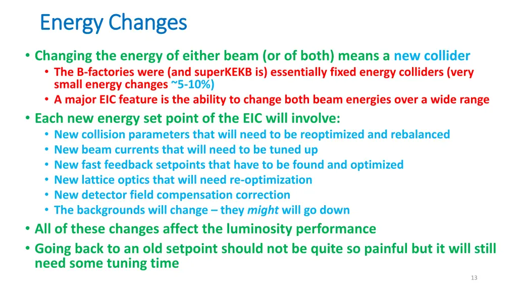 energy changes energy changes