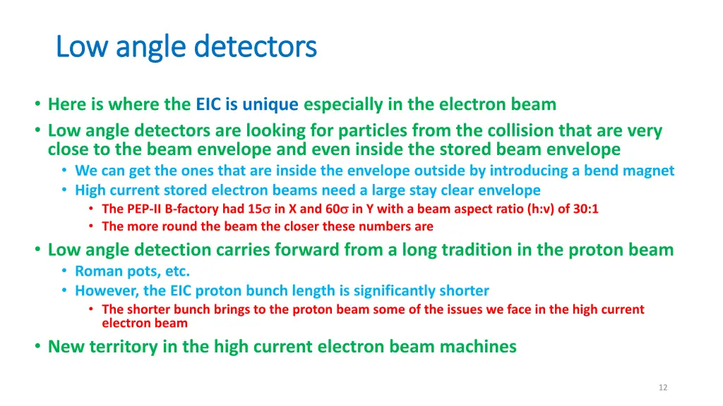 low angle detectors low angle detectors