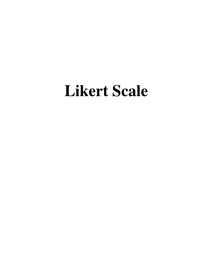 likert scale