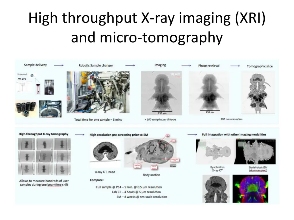 high throughput x ray imaging xri and micro