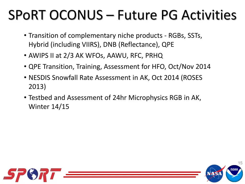 sport oconus future pg activities