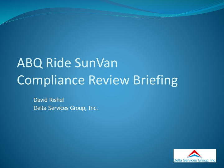 abq ride sunvan compliance review briefing